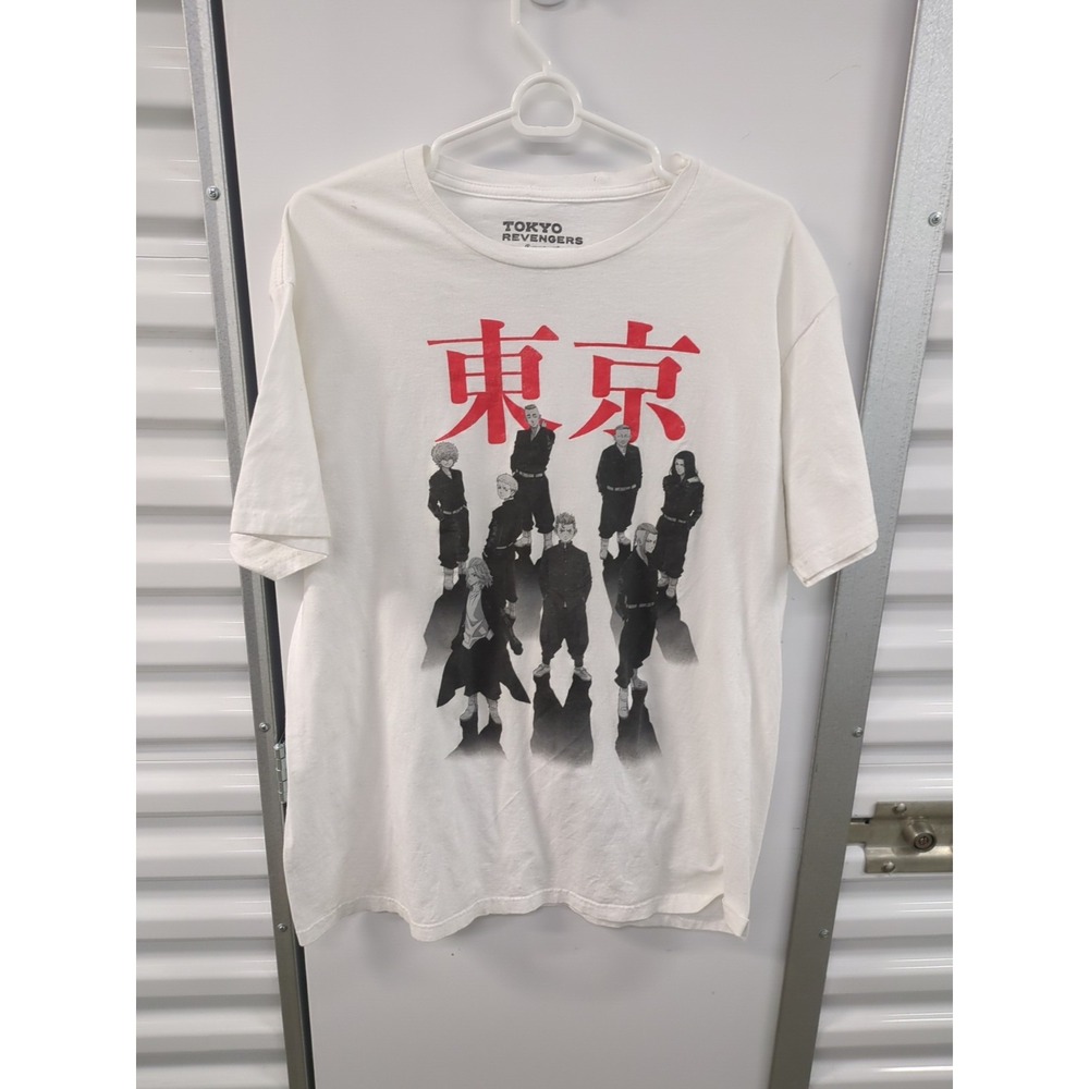 Tokyo Revengers Character Group Shot White Men XL T-Shirt Anime Crunchyroll A125